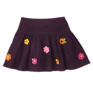 Gymboree All About Button Dk Plum Corduroy Skirt